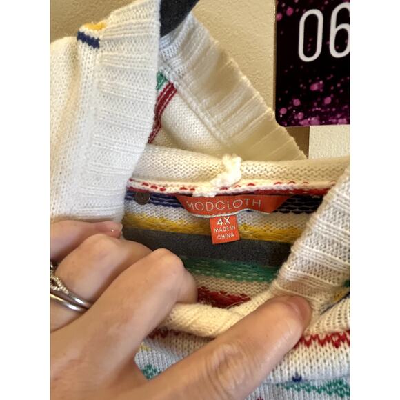 Modcloth Smitten Mitten Sweater 4XL Excellent Condition - Picture 4 of 8